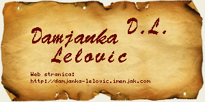 Damjanka Lelović vizit kartica